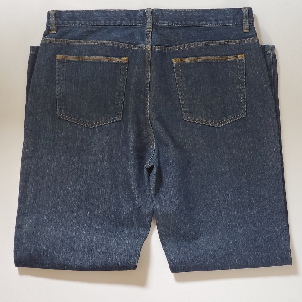 Van Heusen Studio Men's classic straight-leg style 100% Cotton Denim Jeans 38x32 - Picture 5 of 8